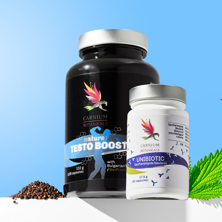 Paquete  Hombre Invencible: Testo Boost + Unibiotic -10%