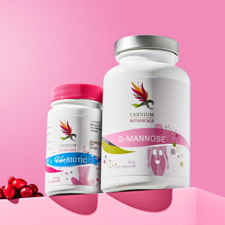 Paquete Vejiga Sana, Mujer Feliz: Her Biotic + D-manosa -10%